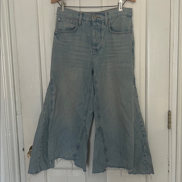 Free people ripple wide leg crop jeans size 28 - Picture 4 of 7